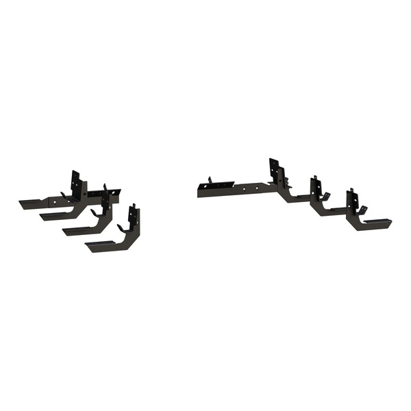 MEGA STEPS & BRACKETS RUNNING BOARD MOUNTING BRACKET BLACK TEXTURED PO